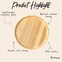 Load image into Gallery viewer, Bamboo Dining Plate | Round [Online Only]
