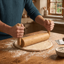 Load image into Gallery viewer, Bamboo Rolling Pin with Handles [Online Only]
