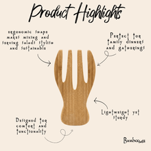 Load image into Gallery viewer, Bamboo Salad Hands | Set of 2 [Online Only]
