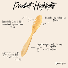 Load image into Gallery viewer, Bamboo Serving Utensil Spoon [Online Only]

