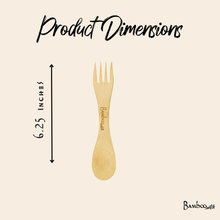Load image into Gallery viewer, Bamboo Spork Utensil [Online Only]
