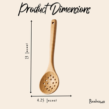 Load image into Gallery viewer, Bamboo Straining Spoon [Online Only]
