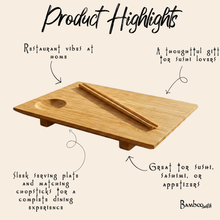 Load image into Gallery viewer, Bamboo Sushi Plate Set [Online Only]
