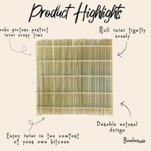 Load image into Gallery viewer, Bamboo Sushi Rolling Mat [Online Only]
