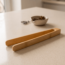 Load image into Gallery viewer, Bamboo Tongs 10" [Online Only]
