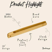Load image into Gallery viewer, Bamboo Tongs 10" [Online Only]
