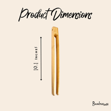 Load image into Gallery viewer, Bamboo Tongs 10" [Online Only]
