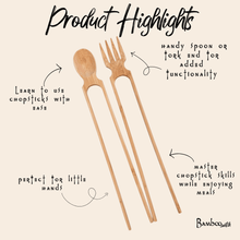 Load image into Gallery viewer, Bamboo Training Chopsticks [Online Only]
