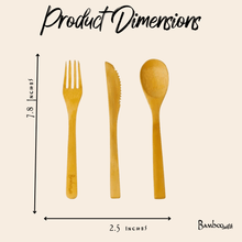 Load image into Gallery viewer, Bamboo Utensil — Fork, Knife, or Spoon [Online Only]
