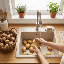 Load image into Gallery viewer, Bamboo Veggie Cleaning Brush | Oval [Online Only]
