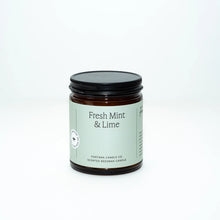 Load image into Gallery viewer, Fresh Mint &amp; Lime Essential Oil Beeswax Jar Candle
