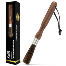 Load image into Gallery viewer, 8&quot; Coffee Cleaning Brush – Premium Wood &amp; Boar Bristle
