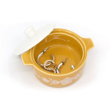 Load image into Gallery viewer, Pyrex-Inspired Butterfly Gold Casserole Ceramic Trinket Box [Online Only]
