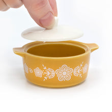 Load image into Gallery viewer, Pyrex-Inspired Butterfly Gold Casserole Ceramic Trinket Box [Online Only]
