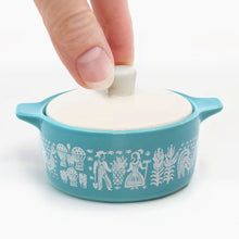 Load image into Gallery viewer, Pyrex-Inspired Butterprint Casserole Ceramic Trinket Box [Online Only]
