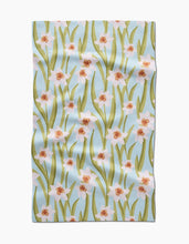 Load image into Gallery viewer, Geometry Daffodil Sky Tea Towel
