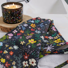 Load image into Gallery viewer, Dark Floral Kitchen Towel

