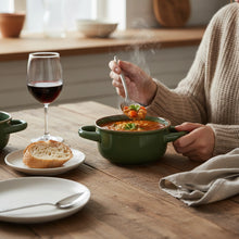 Load image into Gallery viewer, Alpine 15 oz Serving Bowl with Handles Green
