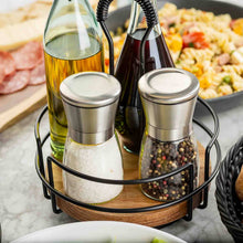 Load image into Gallery viewer, 6 oz Glass Salt &amp; Pepper Grinding Mill, Set of 2
