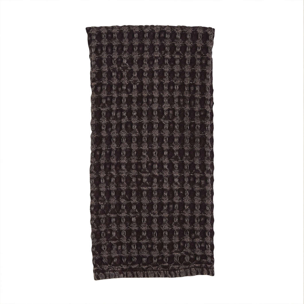 Waffle Weave Towel - Chocolate Brown