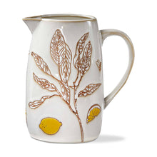 Load image into Gallery viewer, Lavender &amp; Honey Lemon Stoneware Pitcher
