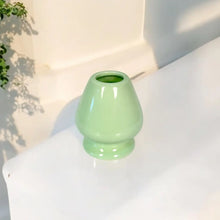 Load image into Gallery viewer, Bamboo Matcha Whisk and Porcelain Holder Set
