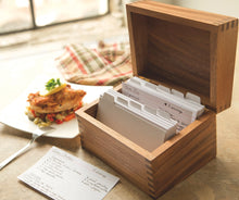 Load image into Gallery viewer, Ironwood Acacia Recipe Box
