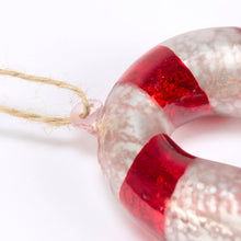 Load image into Gallery viewer, Candy Cane Glass Ornament
