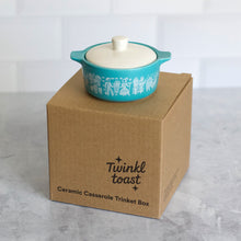 Load image into Gallery viewer, Pyrex-Inspired Butterprint Casserole Ceramic Trinket Box [Online Only]
