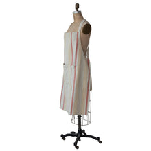Load image into Gallery viewer, Woven Cotton Striped Apron with Pocket
