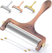 Load image into Gallery viewer, Adjustable Wire Cheese Slicer with Copper Finish

