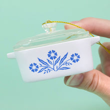 Load image into Gallery viewer, Mini Cornflower Ornament – Corning Ware–Inspired Casserole [Online Only]
