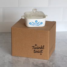 Load image into Gallery viewer, Mini Cornflower Trinket Box – Corning Ware–Inspired Casserole [Online Only]
