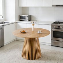 Load image into Gallery viewer, Extendable Pedestal Multifunctional Dining Table - Oak [Online Only]
