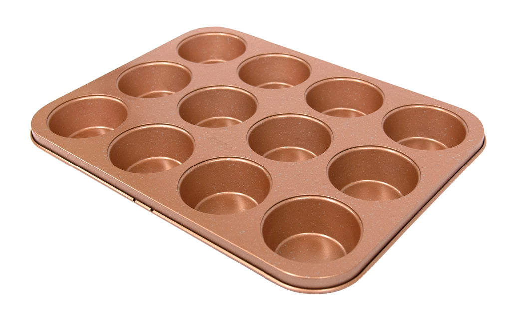 Muffin Pan 12 Cup Rose Gold