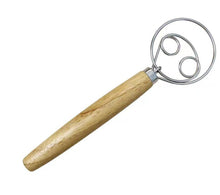 Load image into Gallery viewer, Dough Whisk with Wooden Handle
