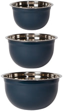 Load image into Gallery viewer, Matte Steel Mixing Bowls (set of 3)
