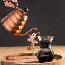 Load image into Gallery viewer, Gooseneck Pour Over Stainless Steel Kettle with Copper Finish
