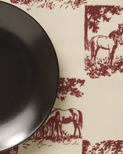 Load image into Gallery viewer, Geometry Horse Check Cream Placemats (Set of 4)

