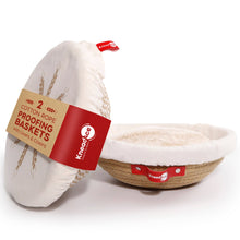 Load image into Gallery viewer, Round Cotton Rope Proofing Baskets Set | KneadAce
