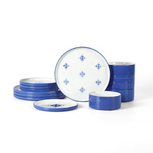 Load image into Gallery viewer, Cobalt Porcelain Dinnerware Set (Blue) | Stone + Lain
