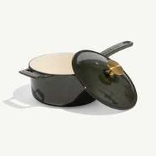 Load image into Gallery viewer, Enameled Cast Iron Saucepan 2 Qt. Willow Green | Made In
