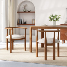 Load image into Gallery viewer, Modern Dining Chair Set of 2 with Solid Wood Legs [Online Only]
