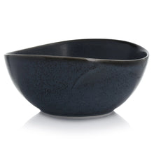 Load image into Gallery viewer, 20-oz Graphite Blue Porcelain Bowl
