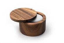 Load image into Gallery viewer, Ironwood Appalachian Salt Cellar, Acacia, 4" x 4" x 2.5"
