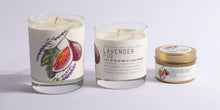 Load image into Gallery viewer, Lavender Fig Medium Glass Just Bee Candle
