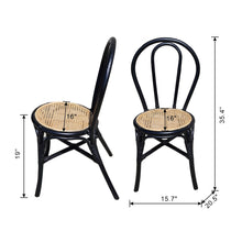 Load image into Gallery viewer, Rattan Dining Chair (Set of 2) - Black Multi [Online Only]
