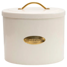 Load image into Gallery viewer, Cream Metal Storage Bread Box with Lid
