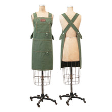 Load image into Gallery viewer, Cross Back Apron with Pockets and Rivets
