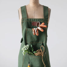 Load image into Gallery viewer, Cross Back Apron with Pockets and Rivets
